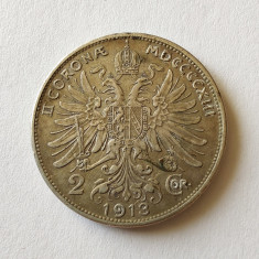 Austria - 2 Corona 1913 - Argint