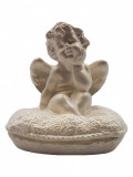 Cumpara ieftin Statueta decorativa, Inger, Alb, 10 cm, DV96-32P