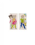 Puzzle lemn Imbracam copiii Beleduc
