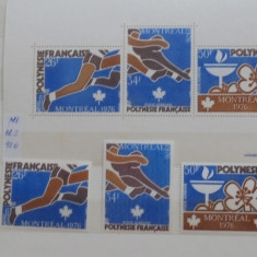 POLINEZIA FR. - JOCURILE OLIMPICE MONTREAL 1976 - BLOCK+ SERIE, MI 90+ 20 EURO