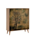 Cumpara ieftin Dulap Multifunctional Multil&uuml;x, Stejar Sonoma, 111x36x95 cm