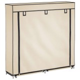 Pantofar cu husa, crem, 115x28x110 cm, material textil