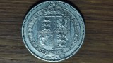 Anglia / Marea Britanie - moneda argint 925 rara - 1 shilling 1887 - Victoria - 'Jubilee Head' - serie mai rara - impecabila !