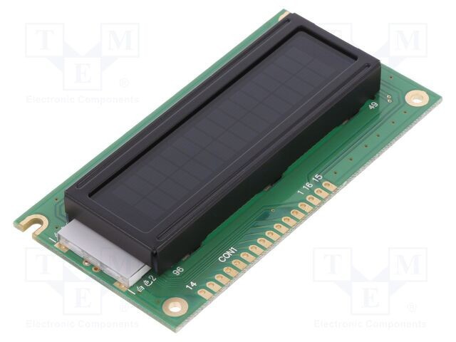 Afişaj LCD alfanumeric STN Negative 16x2 POWERTIP 84x44x13,2mm LED