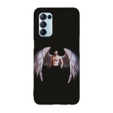 Husa compatibila cu Oppo A73, Viceversa, model Angel Lucifer, Silicon, TPU, Transparent, Carcasa
