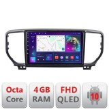 Navigatie Kia Sportage facelift 2019 - B-sportage-19 Android Ecran QLED octa core 4+64 carplay android auto KIT-sportage-19+EDT-E309V3 CarStore Techno