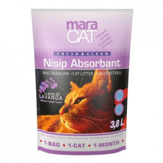 Nisip litiera pisici, Maracat, Absorbant Silicat Lavanda, 3.8 L foto