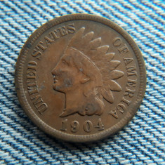 2n - 1 Cent 1904 Statele Unite ale Americii / USA SUA / cap de indian