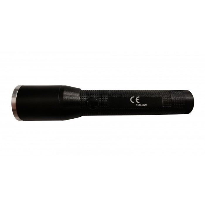 Lanterna de mana elSales ELS-Q106 cu zoom , putere LED 3 W , negru