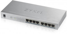 Zyxel gs1008-hp 8 port gigabit poe+ unmanaged desktop switch 8 foto