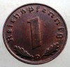 2.542 GERMANIA WWII 1 REICHSPFENNIG 1939 D XF, Europa, Bronz