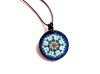 Colier lemn mandala 39358