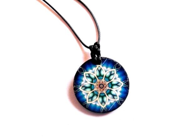 colier lemn mandala 39358