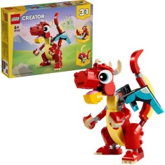LEGO CREATOR 3IN1 DRAGON ROSU 31145