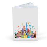 Agenda/Jurnal pentru copii, 100 file, foaie alba, Disney Princess