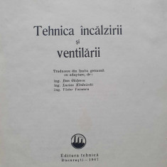 Tehnica incalzirii si ventilarii, H. Rietschel, W. Raiss 1967, 830 pag