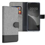 Husa pentru Motorola Moto G200 5G, Textil, Gri, 57007.22, kwmobile, Negru