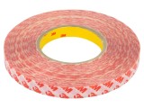 Bandă dublu adezivă acrilică 3M GPT-020, 15mm x 50m, grosime 0,2mm