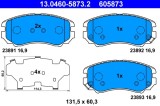 ATE 13.0460-5873.2 set placute frana,frana disc