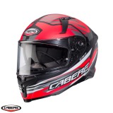 Cumpara ieftin Casca integrala pentru scuter - motocicleta Caberg model Avalon X SV Kira L7 negru/gri/rosu fluor mat Pinlock ready L (59/60cm)