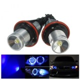 2 x Marker LED Angel Eyes 5W Albastru pentru E39 E53 E60 E61 E64