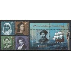 Moldova 2020 Mi 1140/43 + bl 85 MNH - Personalitati care au schimbat lumea II