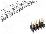 Conector şiruri pini tată SAMTEC PIN: 10 2,54mm aurit SMT