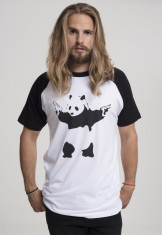 Tricou banksy panda raglan tee Merchcode M EU foto