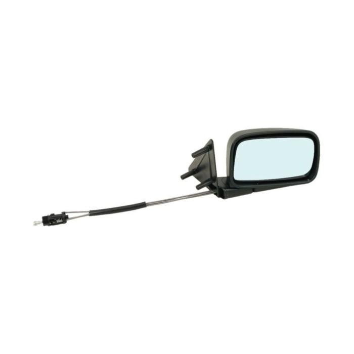 Oglinda exterioara Vw Golf 2 (19E/1G), 1988-1991, Vw Jetta 2 (16E/19E /1G2), 02.1988-12.1991, Dreapta, Crom, manuala, prin cablu, Fara incalzire, car