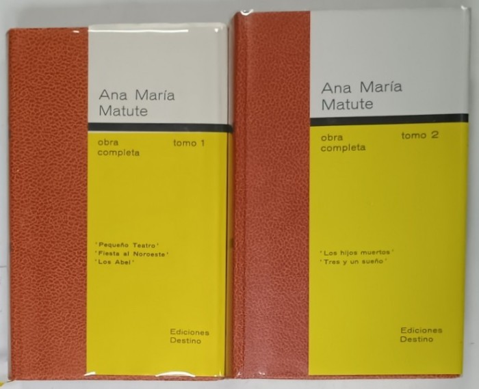 ANA MARIA MATUTE , OBRA COMPLETA , TOMO I - II , TEXT IN LIMBA SPANIOLA , 1971