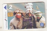 bnk card Cartele telefonice - Letonia - Masks -Col:LV-LTK-0055