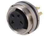 Conector M16 Soclu Mamă 4PIN 7A 250V Drept IP67