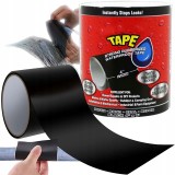 Banda adeziva impermeabila pentru repararea scurgerilor, neagra, 10 x 150 cm