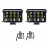 Set 2 proiectoare LED auto,2 faze, 126W per proiector,9-30v