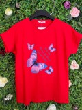 Cumpara ieftin Tricou Rosu din Bumbac cu Imprimeu
