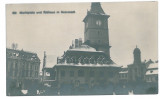 4389 - BRASOV, Hall &amp; Market, Romania - old postcard, real PHOTO - unused, Necirculata, Fotografie