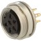 Conector M16 soclu mamă lipire PIN 6 5A 250V IP40 0,75mm2