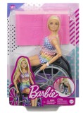 Papusa Barbie Blonde With Wheelchair &amp; Ramp (hjt13)