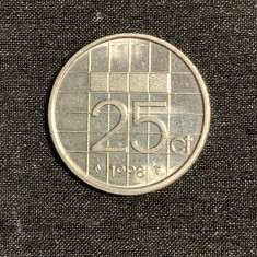 Moneda 25 cenți 1998 Olanda