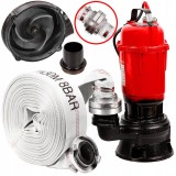 Cumpara ieftin Pompa Apa Submersibila Murdara Sterling 3200W, 25000L/H, Furtun 20m Pompieri, Tocator, Fonta, Protectie Termica