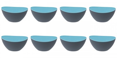 Set boluri, 8 piese, 330 ml, Plastic, Gri foto