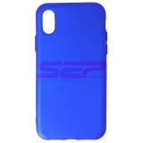 Husa Silicon Electric Blue High Copy Apple iPhone X - Protectie Premium