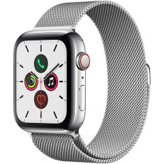 Smartwatch Apple Watch Series 5 GPS Cellular 44mm Stainless Steel Case Stainless Steel Milanese Loop foto