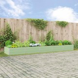 vidaXL Jardinieră Verde pastel 195 x 100 x 45 cm Oțel Galvanizat 42018277