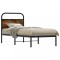Gossi cadru de pat fara saltea 75x190cm stejar afumat lemn prelucrat