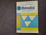 MATEMATICA GEOMETRIE SI TRIGONOMETRIE CLASA A IX A FLORICA VORNICESCU 1988