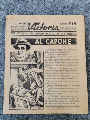 Ziarul Victoria - 4 III 1934 - Al Capone foto