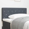 VidaXL Tăblie LED cu lumini cu bandă LED Gri &icirc;nchis 90 cm Catifea 3338048