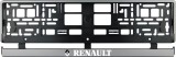 Cumpara ieftin Set 2 bucati, suport numar inmatriculare argintiu Renault, Autohelix MSA