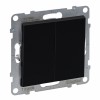 Intrerupator dublu Legrand Suno negru 721405